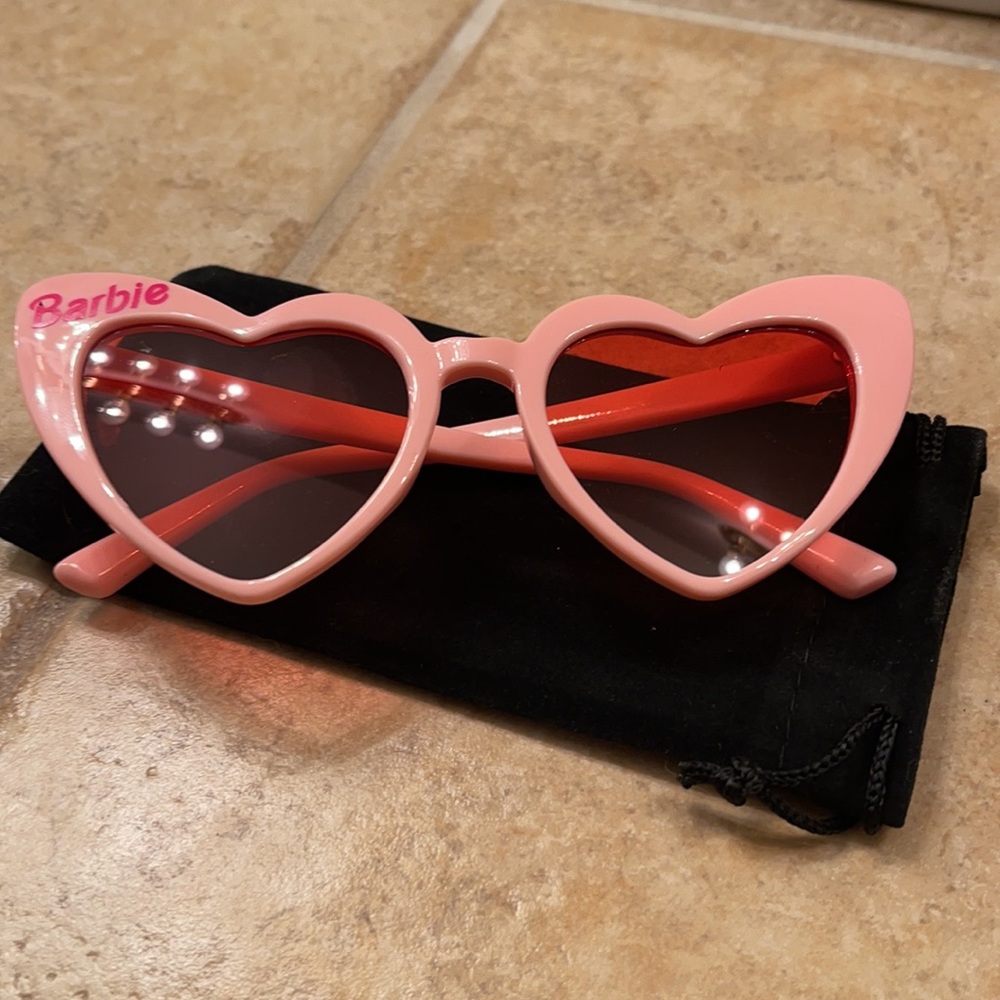 BARBIE pink heart sunglasses